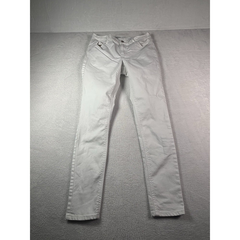 Old Navy Women's Super Skinny Mid-Rise Stretch White Jeans Size 6 Women Denim